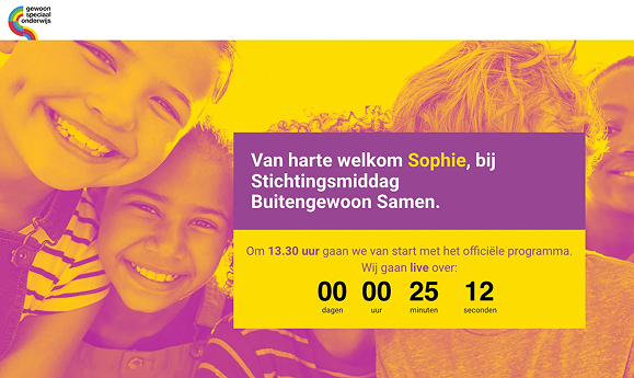 Virtuele lobby van het Congres Online Platform