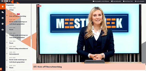 Congres Online met een hostess